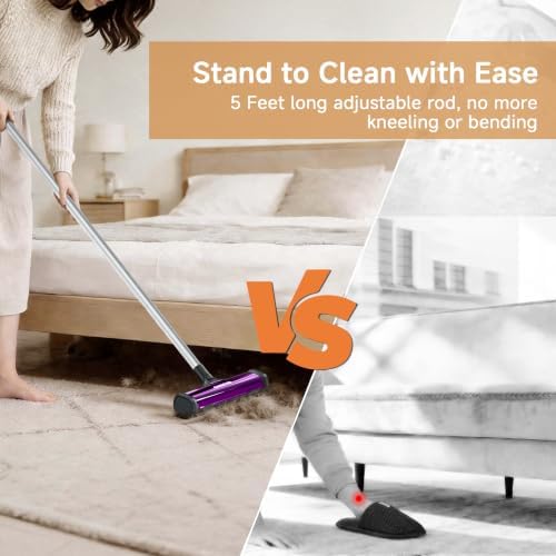 Pet Hair Remover for Carpet, Carpet Sweeper - Image 5