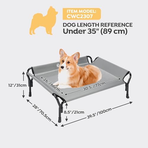 Veehoo Cooling Elevated Dog Bed, Raised Dog Cot - Image 3