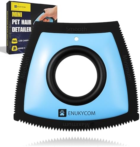 Upgrade Pet Hair Removal Tool for Car Detailing, Carpet & Furniture by Enukycom