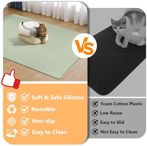Silicone Cat Litter Mat 50" x 36" Cat Mat - Image 3