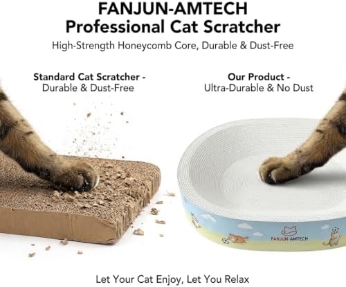 Cardboard Cat Scratcher Bed for Indoor Cats, Large Cat Scratching Board - Image 4