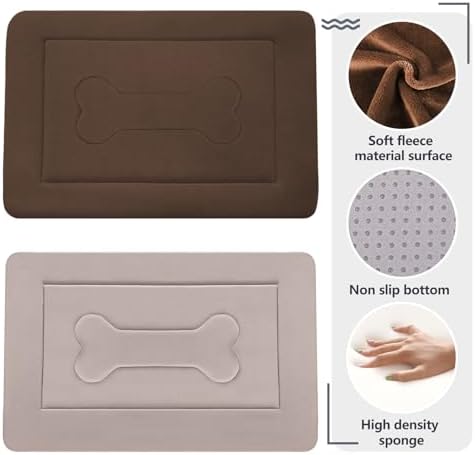 Large Dog Bed Soft Dog Crate Pad Mat, 42 in Non-Slip Bottom Washable Dog - Image 2