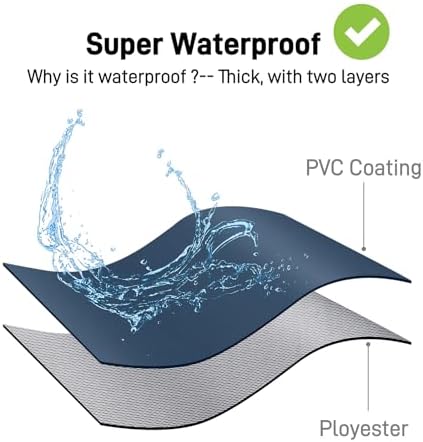 Waterproof Apron with Comfortable Adjustable Bib Rubber Vinyl Dishwasher Heavy - Image 2