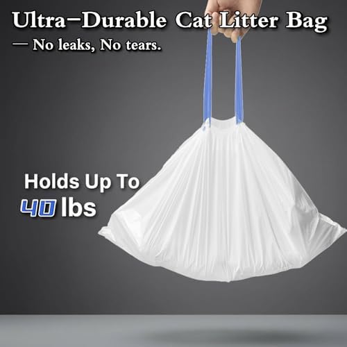 48 Pack 46"x18" Super Cat Litter Bags, Tear-Free Box, Heavy 3mil Duty Bags - Image 3