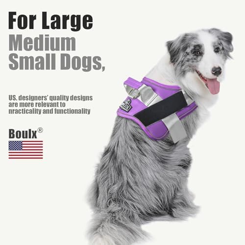 Bolux Dog Harness, No-Pull Reflective Dog Vest, Breathable Adjustable Pet - Image 5