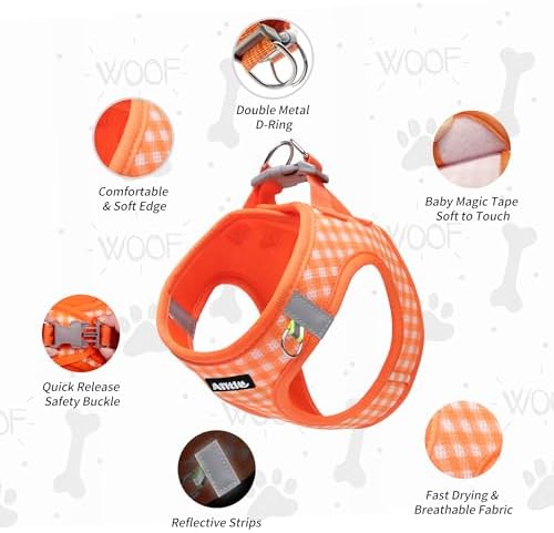 AIITLE Step in Medium Dog Harness and Leash Set, Puppy Pet Vest - Image 5
