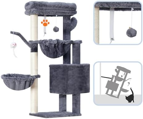 Heybly Cat Tree, 40 Inches Tower Condo - Image 4