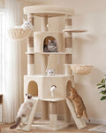 Cat Tree, 73-Inch Sturdy Corner Cat Tower by VibrissiaHome