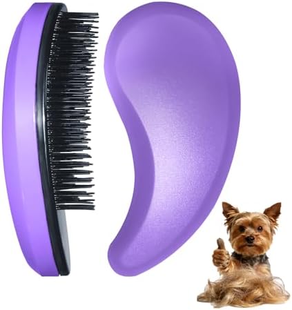 Small Dog Brush, Skin-friendly Soft Bristles by MAEELOU