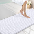 Smiry Bathroom Rugs 70X24, Extra Soft Rubber Backing Chenille Bath Mats by Smiry