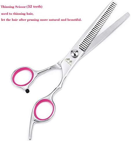 Dog Grooming Kit with Round Tip, 6 in 1 Cat Dog Grooming Scissors, Stainless - Image 5