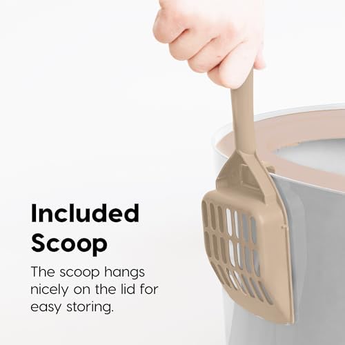 IRIS USA Large Top Entry Cat Litter Box, Hooded Privacy - Image 6