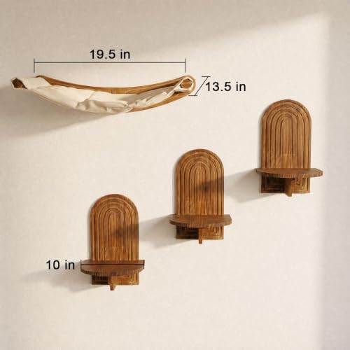 Cat Wall Shelves, Farmhouse Cat Wall Mounted Furniture - Image 7