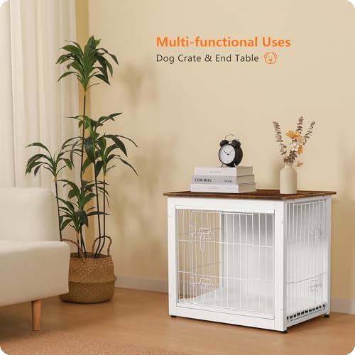 DWANTON 27" Dog Crate Furniture, Dog Kennel Indoor, - Image 7