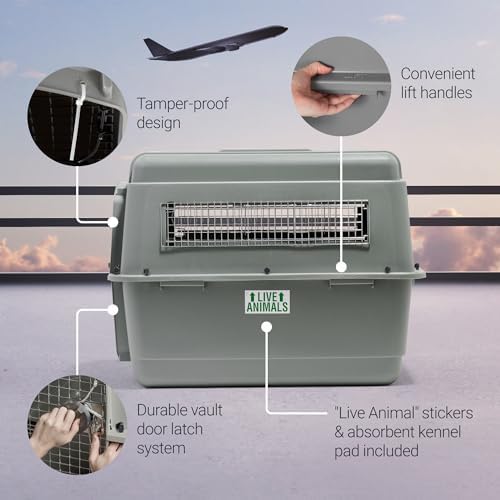 Petmate Sky Kennel, for Air Travel, 36in Dog Crate for Pets 50 to 70lbs - Image 5