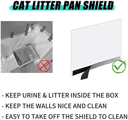 Oncpcare 6 Pack Cat Litter Box Pee Shields, High Side Open Top Kitty Pan Shield - Image 3