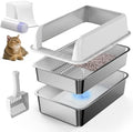 Suzzipaws XL Stainless Steel Sifting Litter Box by Suzzipaws