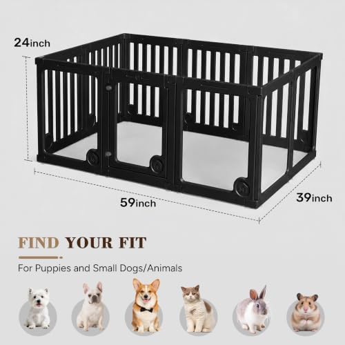 Heeyoo Clear Acrylic Dog Playpen - Image 2