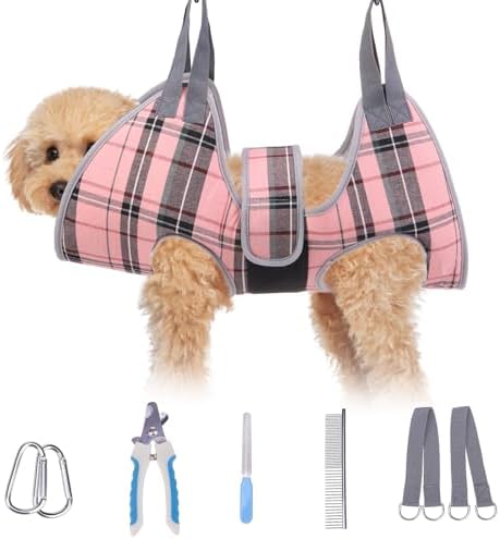 BEAUTYZOO Dog Grooming Hammock for Small Dogs/Cats, Nail Trim Restraint by BEAUTYZOO