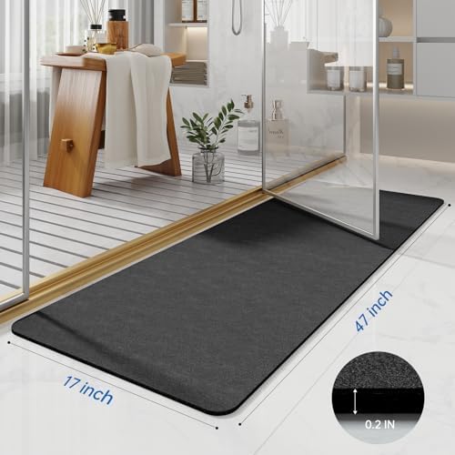 Long Bath Rugs 47x17-Diatomaceous Earth Bath Mats - Image 2