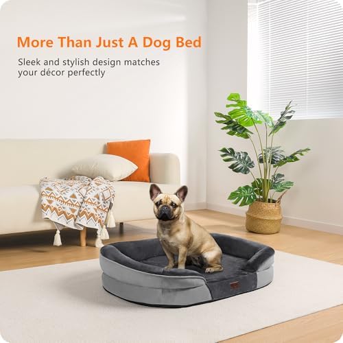 Dwanton Orthopedic Waterproof Medium Dog Bed Sofa, Gel Memory Foam - Image 2
