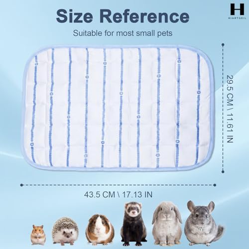 8 Pack Small Animal Cooling Mats, 17 x 11.6 Inch Washable Rabbit & Guinea Pig - Image 3