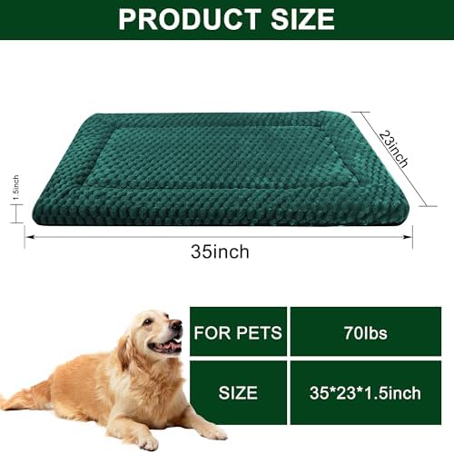 Dog Bed Mat, Reversible & Ultra Soft Kennel Pad-Machine Washable Pet Bed - Image 2