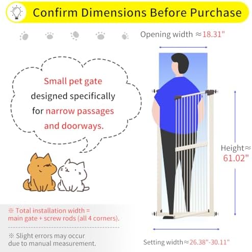 Lumizone 61.02" Extra Tall Pet Gate - Image 2