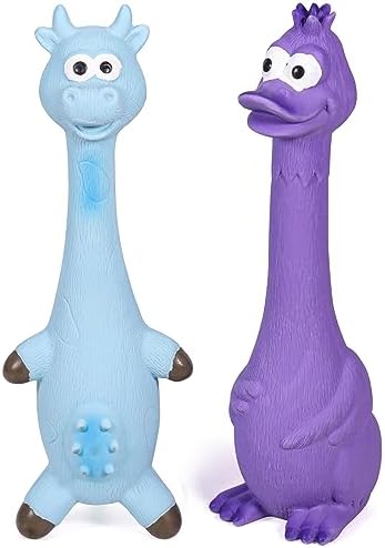 SCHITEC Squeaky Dog Toys, Squawking Latex Toy by SCHITEC