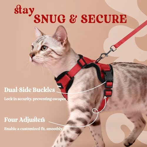rabbitgoo Cat Harness and Leash Set, Escape Proof Vest - Image 6