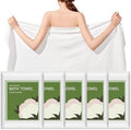 Disposable Bath Towels, 5 Pack 55" x 27.5" Ultra Soft, Quick Dry Disposable by Tvvcalk