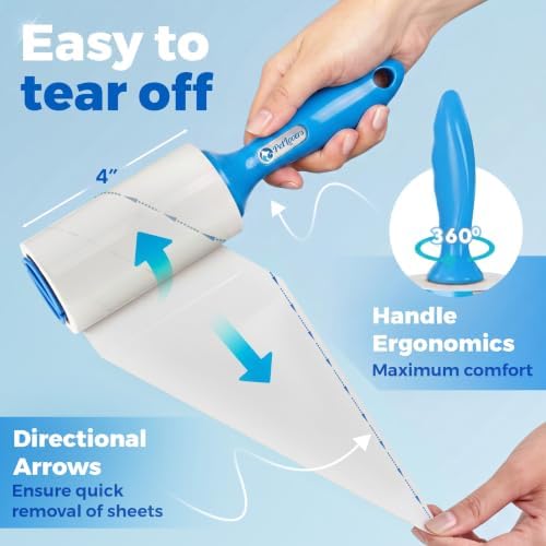 PetLovers Extra Sticky Lint Roller Ultimate Value Set 400 Sheets - Image 4