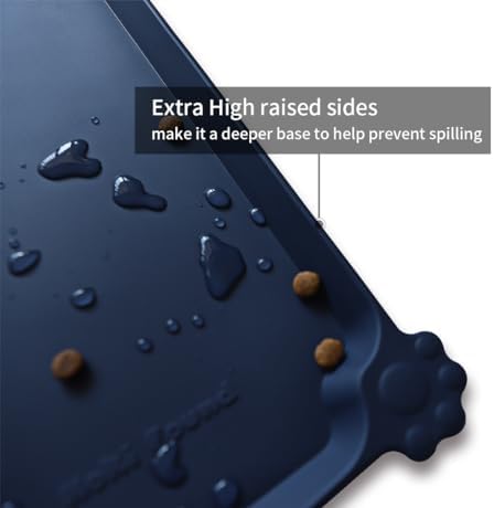 Hoki Found Large Waterproof Silicone Pet Food Mats Tray - Image 2