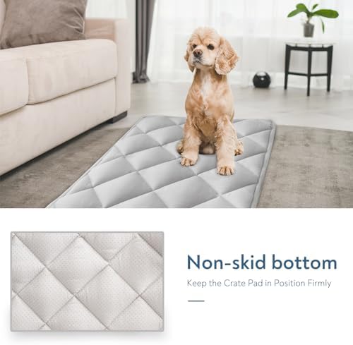 Dog Crate Pad 2 Pack, Soft Dog Crate Mat - Image 6