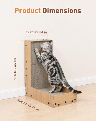 18.9" Cat Scratcher, L-Shaped Scratch Pad - Image 2
