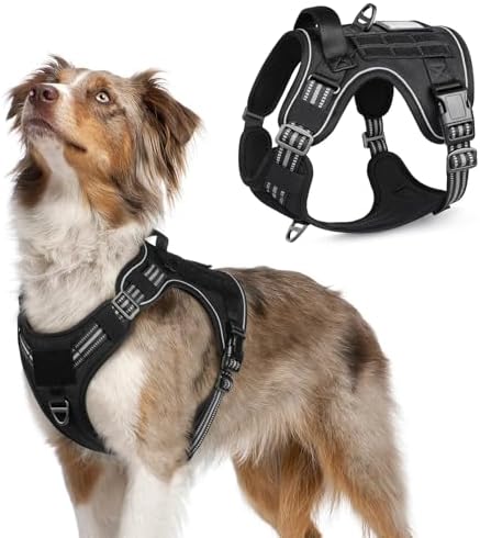 rabbitgoo Tactical Dog Harness for Medium, No Pull Military Service Vest by rabbitgoo