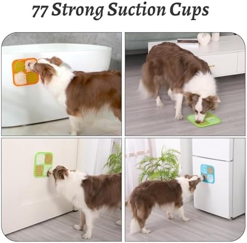 MateeyLife 2PCS Large Lick Mat for Dogs and Cats, Licking Mats for Dog Anxiety - Image 2