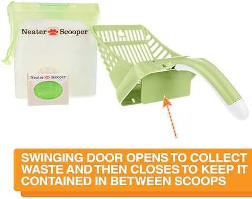 Neater Pet Brands Neater Scooper Standard Cat Litter Scoop, 195 Refill Bags – - Image 3