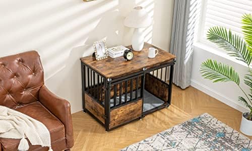 KOOPRO 40" Dog Crate Furniture w/Cushion, Heavy Duty - Image 3