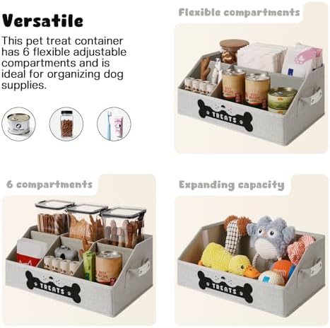 Dog Treat Container, Dogs Storage Organizer - Image 4