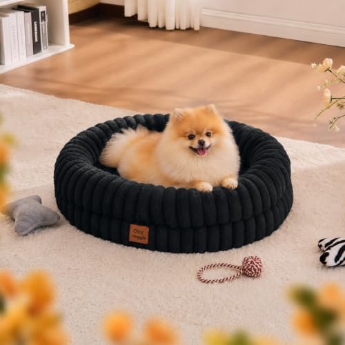 ChiXnuggle Orthopedic Dog Bed, Washable Cover, Faux Fur Bolster Pet Couch - Image 3