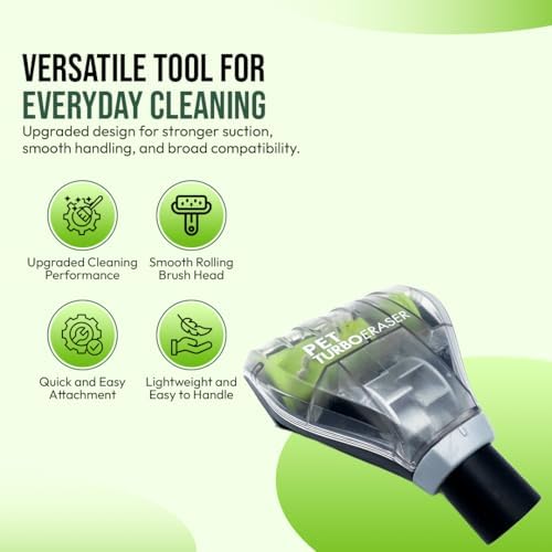 Replacement Pet Hair Removal Turbo Brush Vacuum Tool, - Image 2