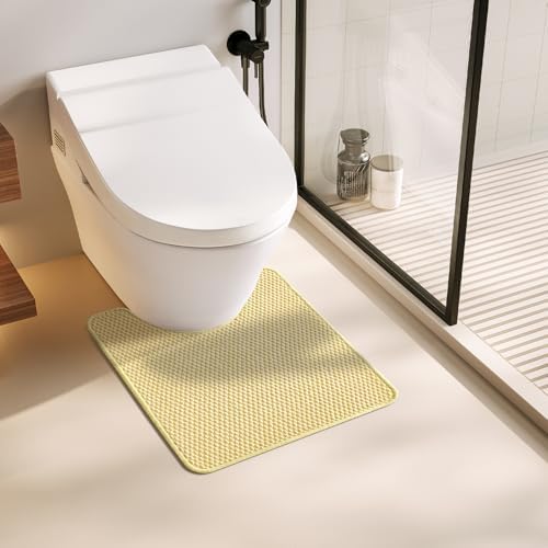 TYUU Toilet Rug, Thin Toilet Rugs U Shaped Washable Non Slip Absorbent Quick by TYUU