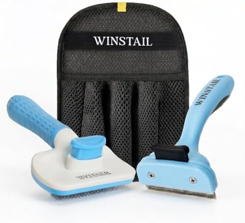 Pet Hair Removal Glove & Dog Brush by Unknown