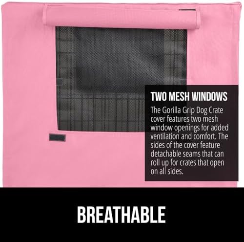 GORILLA GRIP Dog Crate Covers, Wire Kennel Topper, 42 in - Image 4