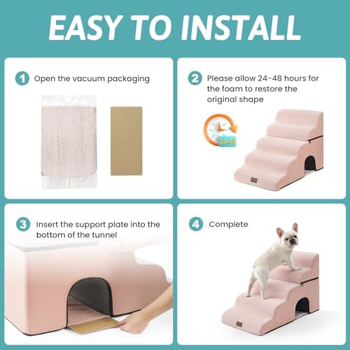 COZY KISS Extra Wide Small Dog Stairs - Image 5