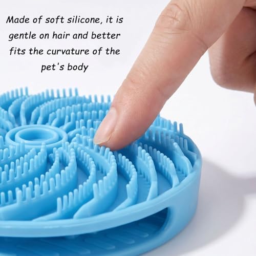Dog Bath Brush Double-Sided Silicone Design - Image 5