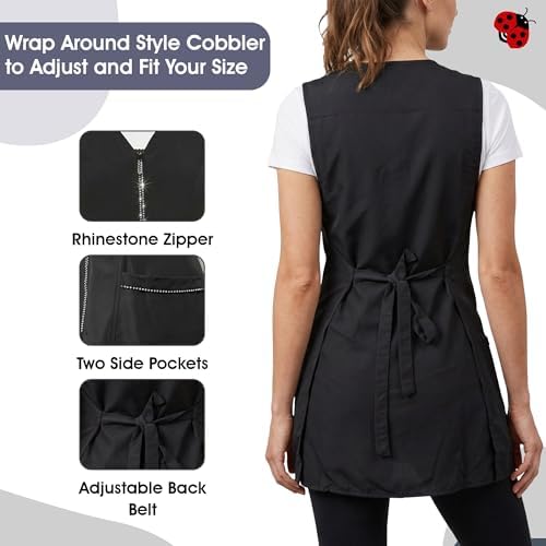 Ladybird Line 220 Pro Rhinestone Jacket Detail Cobbler Style Apron, and Bleach - Image 4