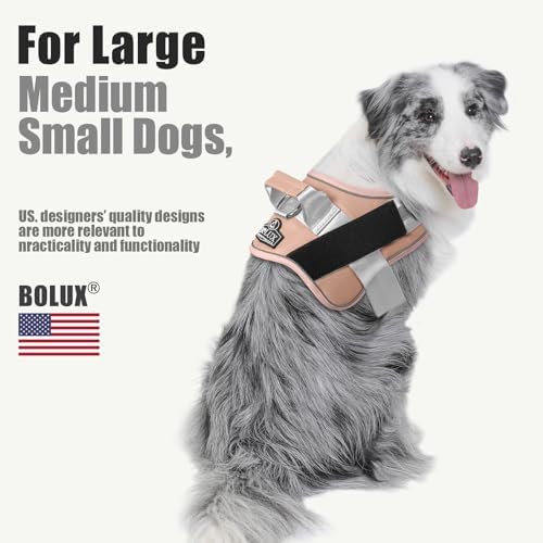 Bolux Dog Harness, No-Pull Reflective Dog Vest, Breathable Adjustable Pet - Image 5