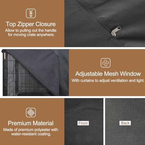 HiCaptain 30-Inch Dog Crate Cover - Image 5
